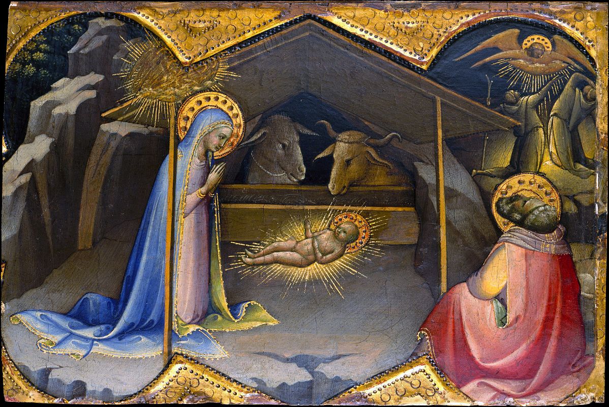 19 The Nativity - Lorenzo Monaco 1409 - Robert Lehman Collection New York Metropolitan Museum Of Art